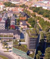 Kronan, Luleå Fastighetskategori: Äldreboende Projekttyp: Nybyggnation Projektyta: 12 000 kvadratmeter Byggstart: 2018 Uthyrt vid byggstart: 100 procent Miljöcertifiering: Miljöbyggnad Silver