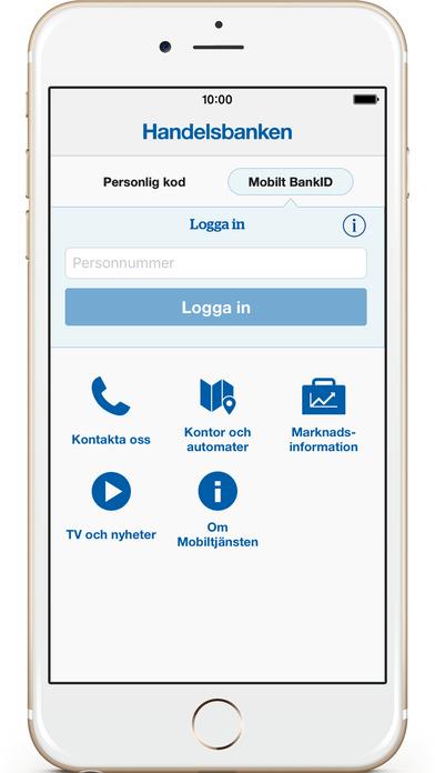 UTMANINGEN Jag har valt att designa om Handelsbankens nuvarande mobilapp.
