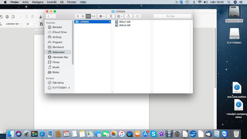 Skriv dokument 2 Skriv av följande : Detta är mitt andra dokument skrivet med det stora finessrika ordbehandlingsprogrammet LibreOffice Writer. Det första stycket omfattade två rader.