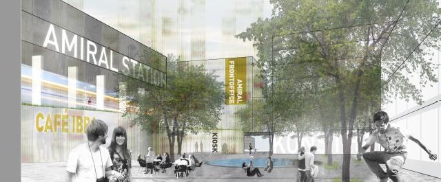 Pågående stadsplanering Amiralsstaden är en stadsutvecklingsprocess som har sitt geografiska centrum i den kommande Rosengårds station.