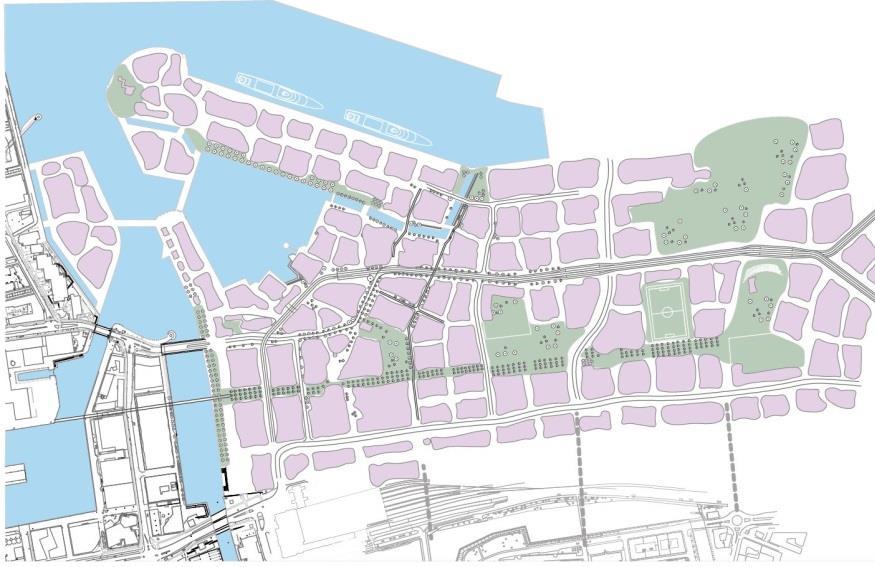 Platsen Nyhamnen är Malmös nästa stora omvandlingsområde med planer på ny blandad stadsbebyggelse nära både havet, Malmö C (ca 500 meter), centrum och Västra hamnen.