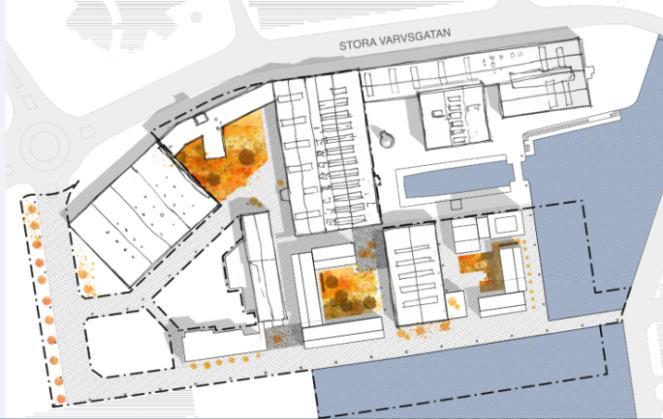 Varvsstaden har en strategisk lokalisering nära Malmö C (ca 700 meter till Anna Lindhs plats) och Malmö högskola.
