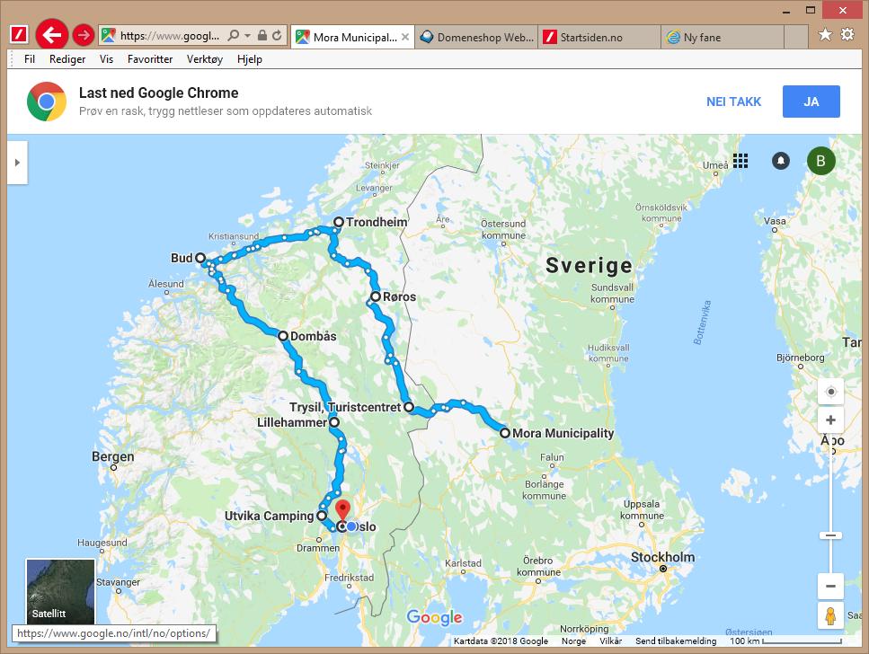 Resan är uppdelad i etapper där vi planerar att det skall finnas tid att stanna och uppleva miljöerna som vi passerar.