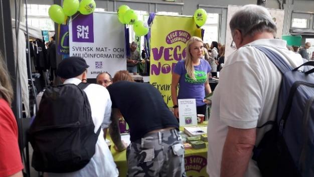 Full fart på Vegomässan Den 10 juni deltog SMMI och Vegonorm på Vegomässan i Nacka Strand.
