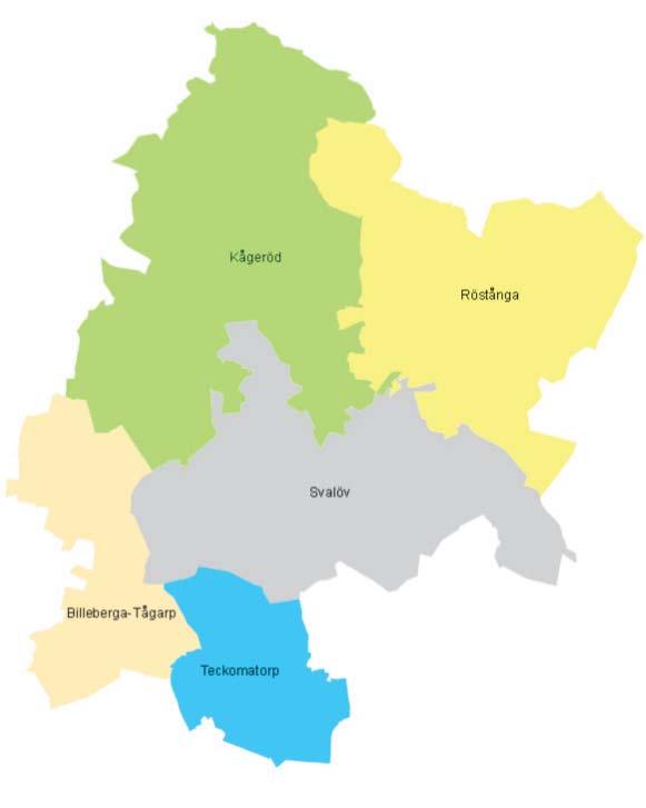 STATISTIK OCH INDIKATORER SVALÖVS KOMMUNDELAR OCH TÄTORTER Behovet och efterfrågan på bostäder och olika boendeformer skiljer sig åt inom kommunen.