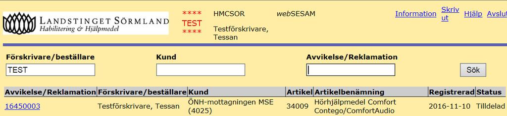 22(23) Hur kan jag söka upp avvikelsen igen? Logga in i websesam: http://websesam2.dll.se/login.aspx?returnurl=%2f (om du inte redan är inloggad).