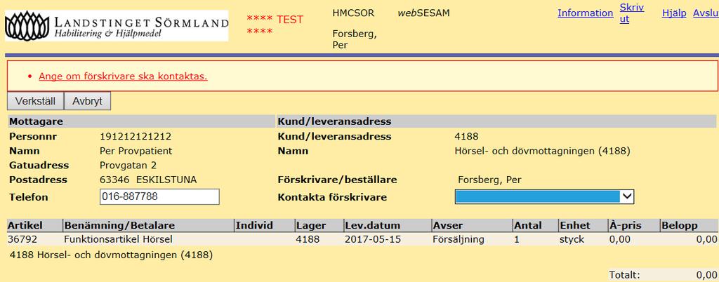 6(23) Du får nu upp en bild med vald artikel,