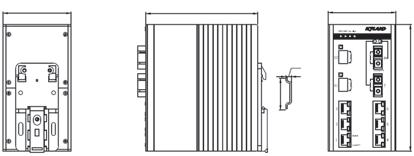 5 75 195 178 140 35 140 Figure 5 Dimensions for Panel Mounting (unit:mm) Caution: As part of the heat