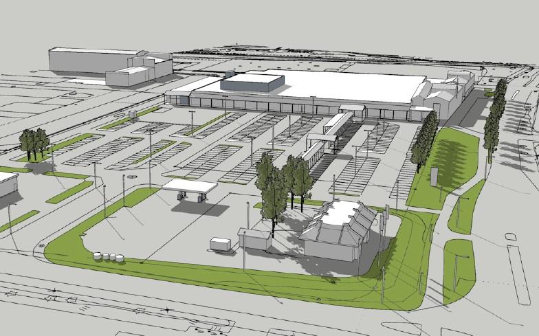 3.5 Detaljplan för Prismas kvarter Avsikten är att utvidga Prismas tomt genom att flytta Smejegatan ca 30 meter söderut. Samtidigt höjs byggnadrätten från nuvarande 14.000 till 18.500 kvadratmeter.