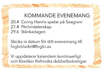 FÖGLÖBLADET 8 MARS 2019 Utställningen i Föglö bibliotek med målningar av Kjell