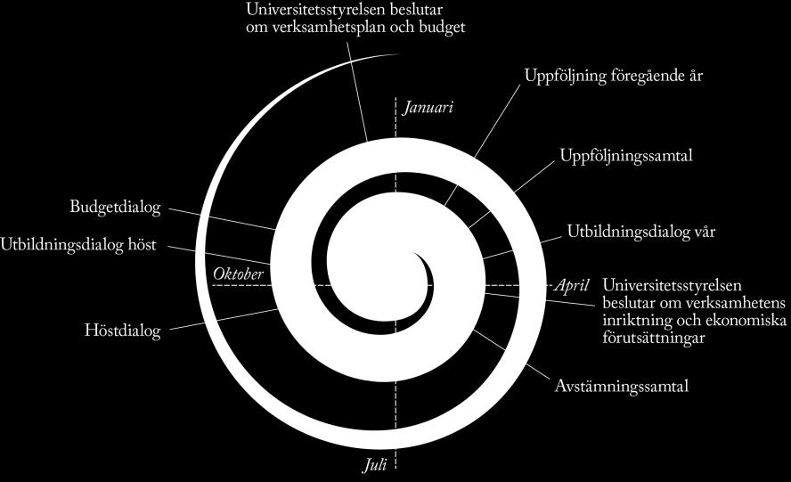 Beslutet ger planeringsförutsättningar och riktlinjer för de verksamhetsplaner och budgetar fakulteter, nämnden för lärarutbildning (NLU), råd, kommittéer, universitetsförvaltning och