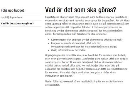 Exempel på vad som ska göras hur kan man