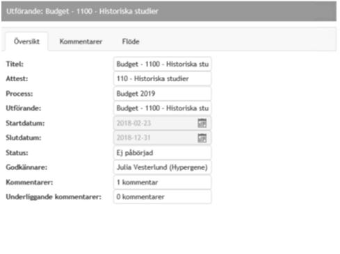 ORGANISATIONSNAMN (ÄNDRA SIDHUVUD VIA FLIKEN INFOGA-SIDHUVUD/SIDFOT) Mina avklarade uppgifter Informationen sparas kontinuerligt i uppgiften genom att klicka på Spara-knappen i de olika