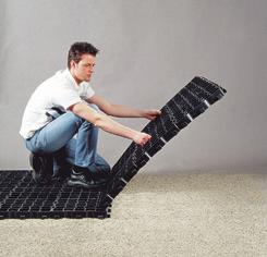 Elasticitet Stötabsorberande Struktur Utläggning Så här läggs ECORASTER
