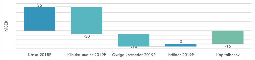 Finansieringsavtal minskar risk på kort sikt Kancera har under hösten träffat ett avtal med företaget Global Corporate Finance (GCF) om finansiering genom riktade emissioner.