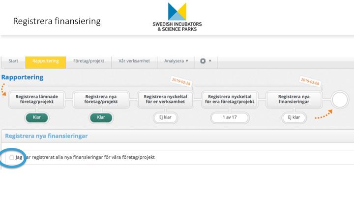 När du är klar med all finansiering