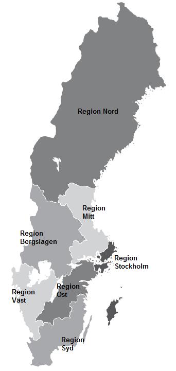 2019-03-28 19 (36) Region Region Nord Län Jämtland Norrbotten Västerbotten Västernorrland Region Mitt Gävleborg Uppsala Västmanland Region Stockholm Stockholm Gotland Region Öst Jönköping