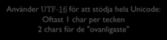 Använder för