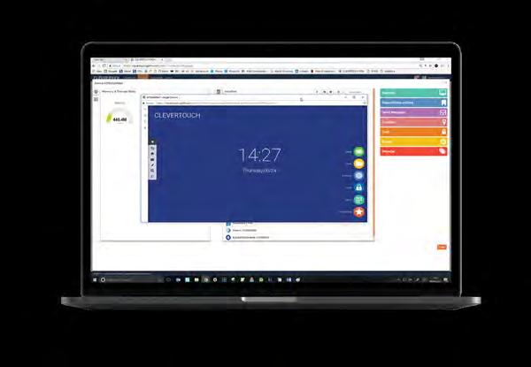 Kontrollera hundratals Clevertouch-enheter på avstånd Skapa grupper för att försäkra dig om att varje skärm har de lämpligaste apparna och filerna för vad de används till såsom för chefer,