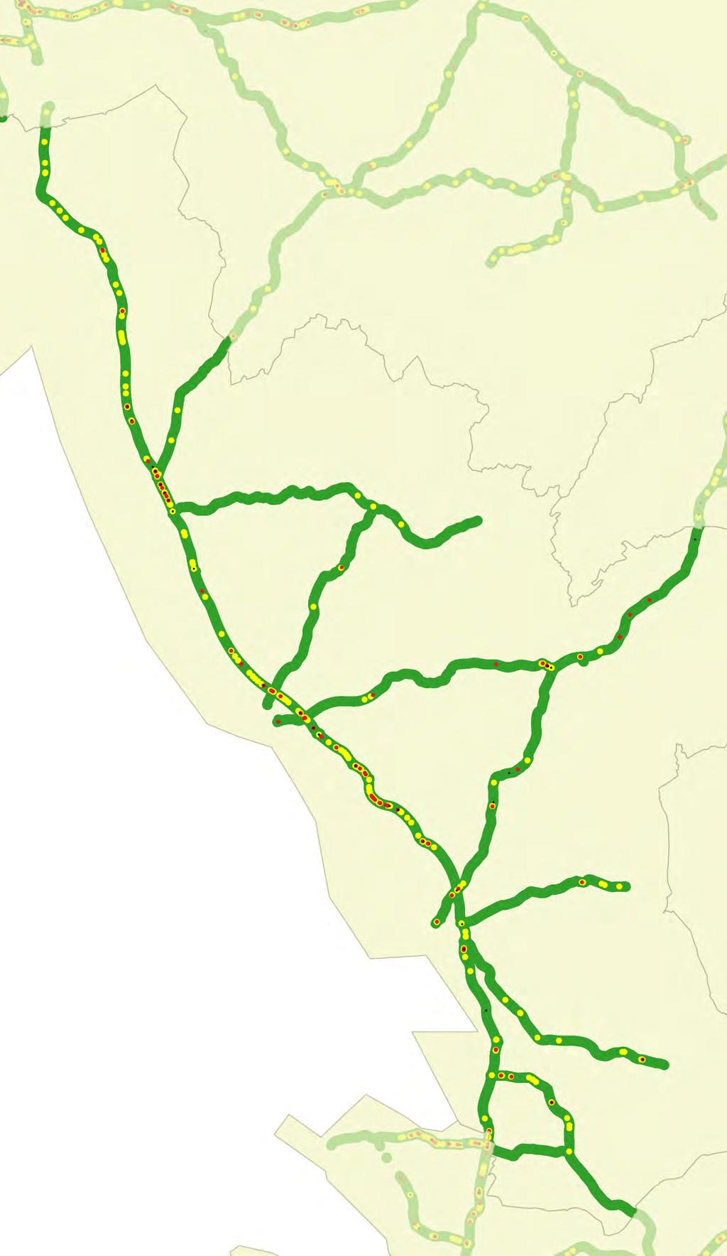 Vägkvalitetskarta Halland