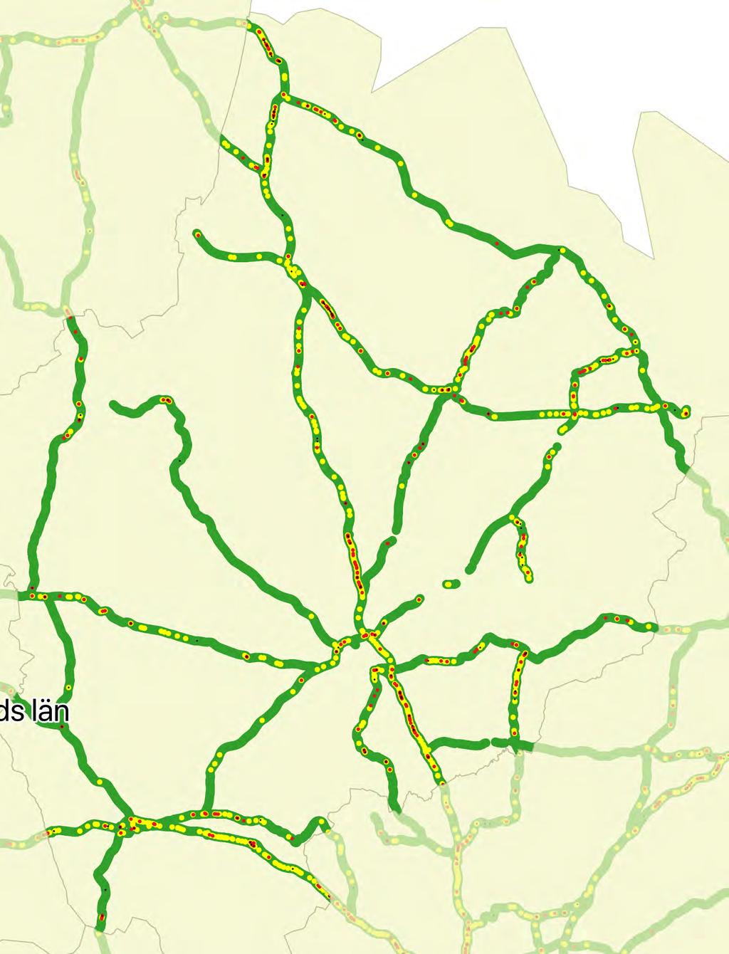 Vägkvalitetskarta Uppsala 2018 Area: 6 060 km 2