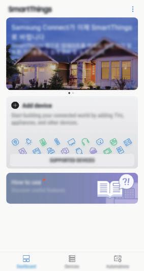 Appar och funktioner SmartThings Inledning Anslut till enheter i närheten, t.ex. Bluetooth-headset eller andra smarttelefoner, lätt och snabbt.