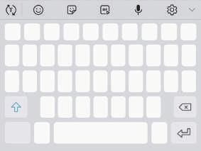 Grunder Ange text Tangentbordslayout Ett tangentbord visas automatiskt när du anger text för att skicka meddelanden, skapa anteckningar och annat.