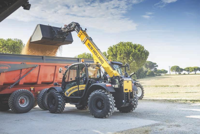 14 KONSTRUKTION OCH HÅLLBARHET Konstruktion som ger styrka. New Holland använder moderna tillverkningsmetoder och har investerat miljoner i produktionslinjen för TH-modellerna.