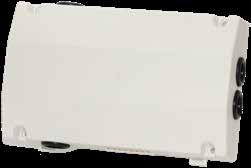REGLERENHETER 1 C 230 avancerad rumsregulator för zonapplikationer. Kan spänningsmatas med 230V. Galvaniskt isolerad kommunikation via Modbus RTU.