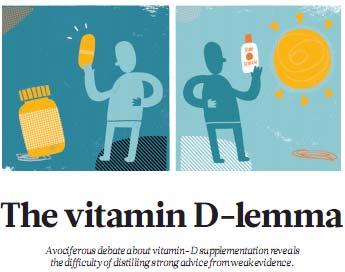 A vociferous debate about vitamin D supplementation reveals the difficulty of distilling strong advice from weak evidence.