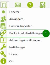 Inställningar för Pricka Konto För de kunder som använder Pricka Konto för att stämma av transaktioner är detta en ovärderlig koppling.