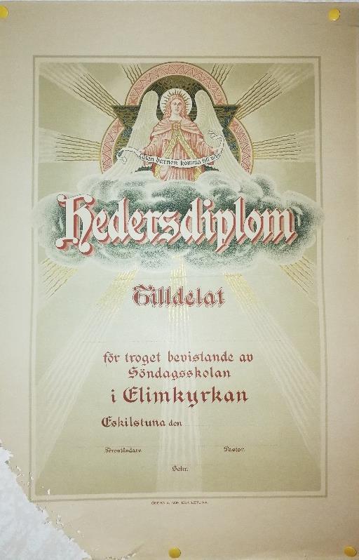 Söndagsskolan historiskt Söndagsskoleverksamheten anses vara en av församlingens viktigaste missionsgrenar.