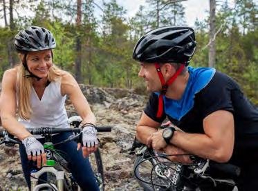 Hälsa2020 har en grafisk vinjett då den används av andra aktörer än Region Västerbotten. Den används tillsammans med regionens logotyp som är huvudavsändare.