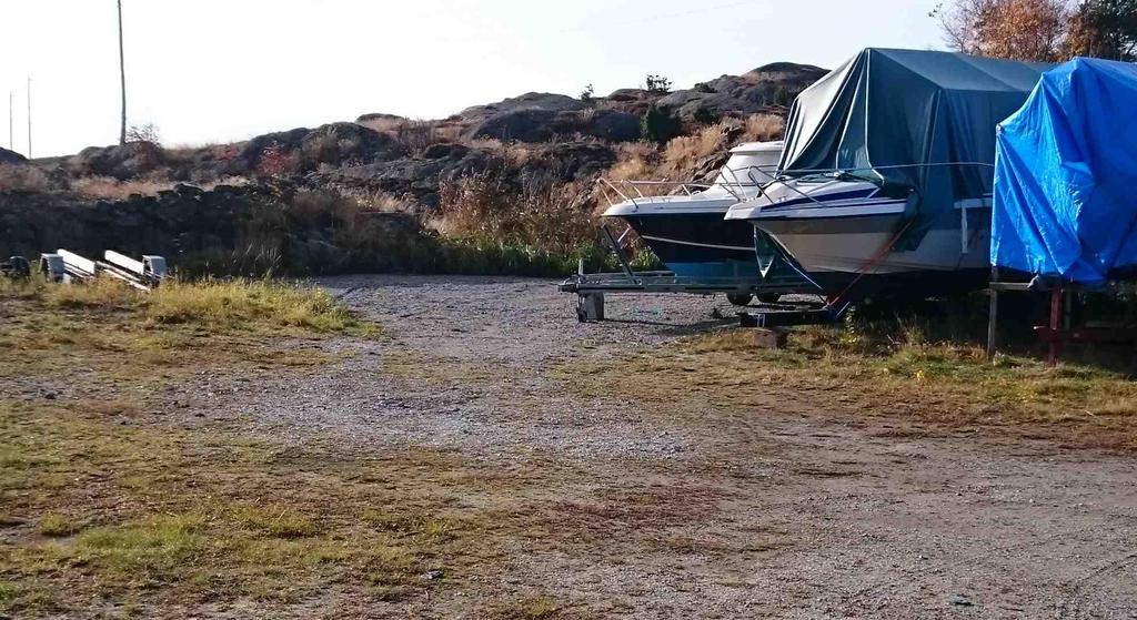 P- platsen och båtuppställningsplatsen