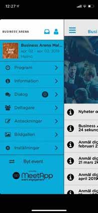 Arena-event du avser besöka i menyn. Tryck på Aktivera event. Klart! 3.