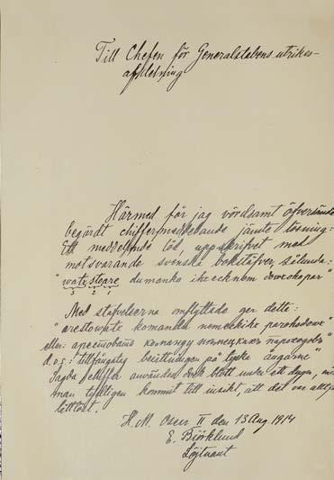 På trettiotalet startades kurser i kryptoforcering för lämpliga värnpliktiga studenter. 1937 omorganiserades Krigsmaktens ledning och Försvarsstaben inrättades.