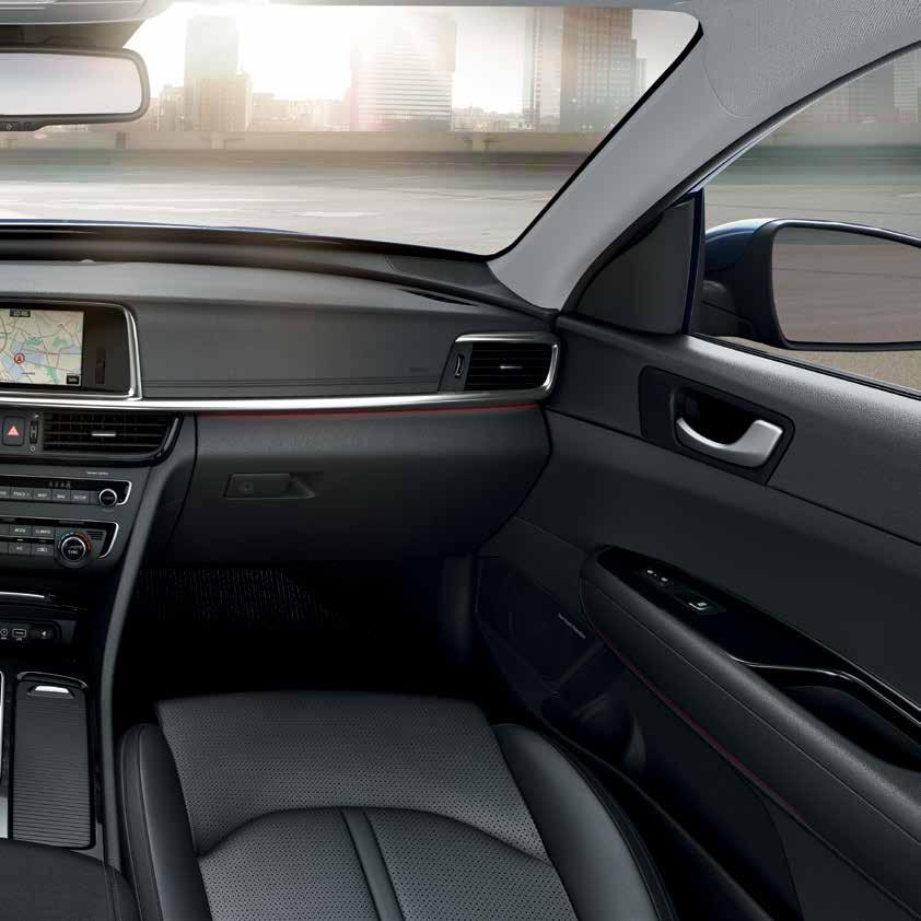 Interiör design En riktig premium-upplevelse När du stänger dörren om dig i Optima kommer du uppleva att stressen rinner av dig och ersätts av ett tillfredsställande lugn.