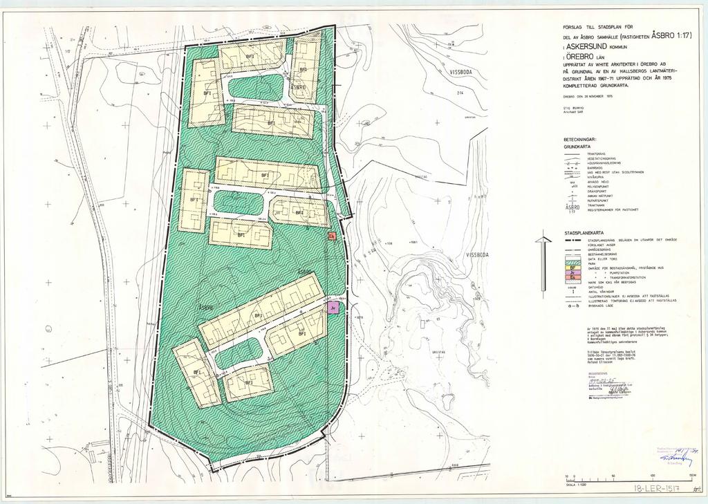 Plankartan innan ändring av detaljplan FÖRUTSÄTTNINGAR OCH FÖRÄNDRINGAR Befintlig bebyggelse Den gällande detaljplanen består av tre bostadsenklaver med villabebyggelse.