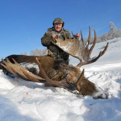 DATUM från/till Petropavlovsk: September 20 till Oktober 15 jakt med häst November 25 till December 15 jakt med snöskoter GRUPPSTORLEK: 1-2 jägare I september jagar vi älg från hästrygg i jaktområden