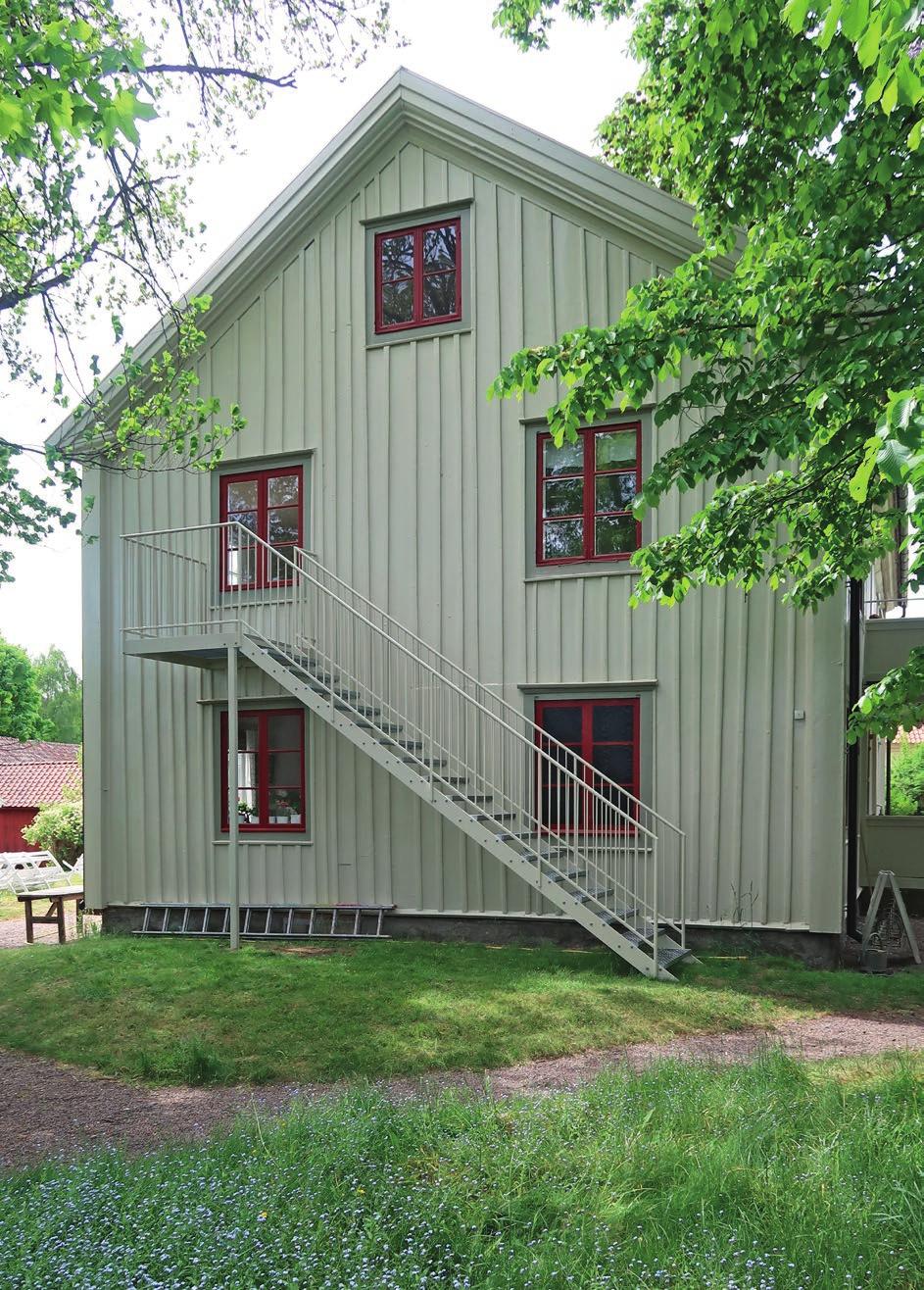 Östra gaveln efter