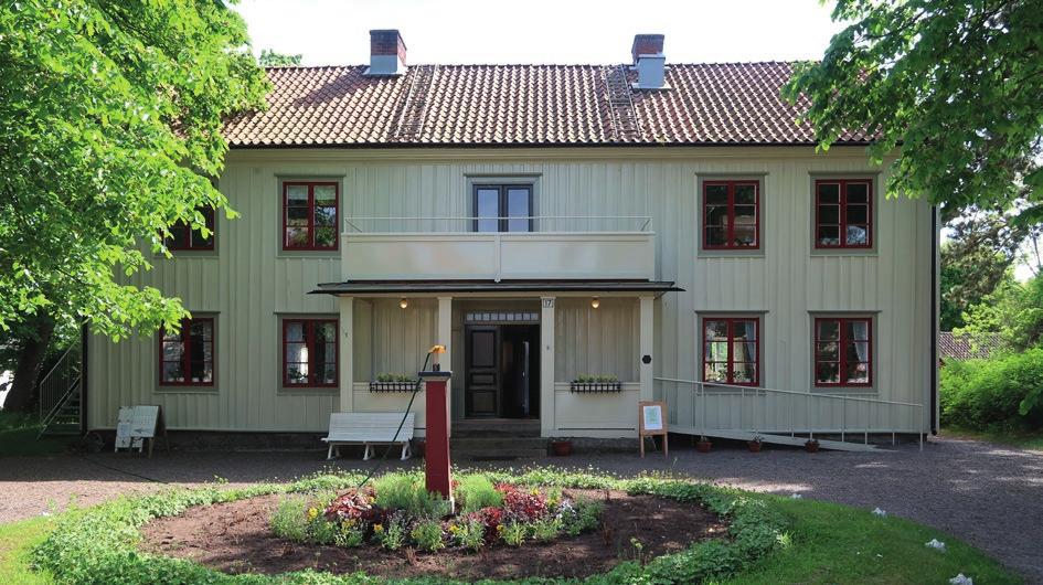 Olssonska gårdens huvudbyggnad fotograferad från norr 2018-05-22, efter