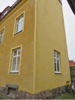 Färgsättningen är densamma som flerbostadshuset mot Esplanaden.