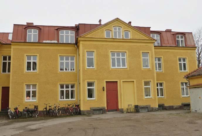 Gårdshuset har en framträdande fasad mot innergården. (Kalmar läns museum, Lotta Lamke.