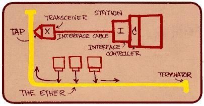 Ethernet Uppfanns av Bob Metcalfe på Xerox 1973.