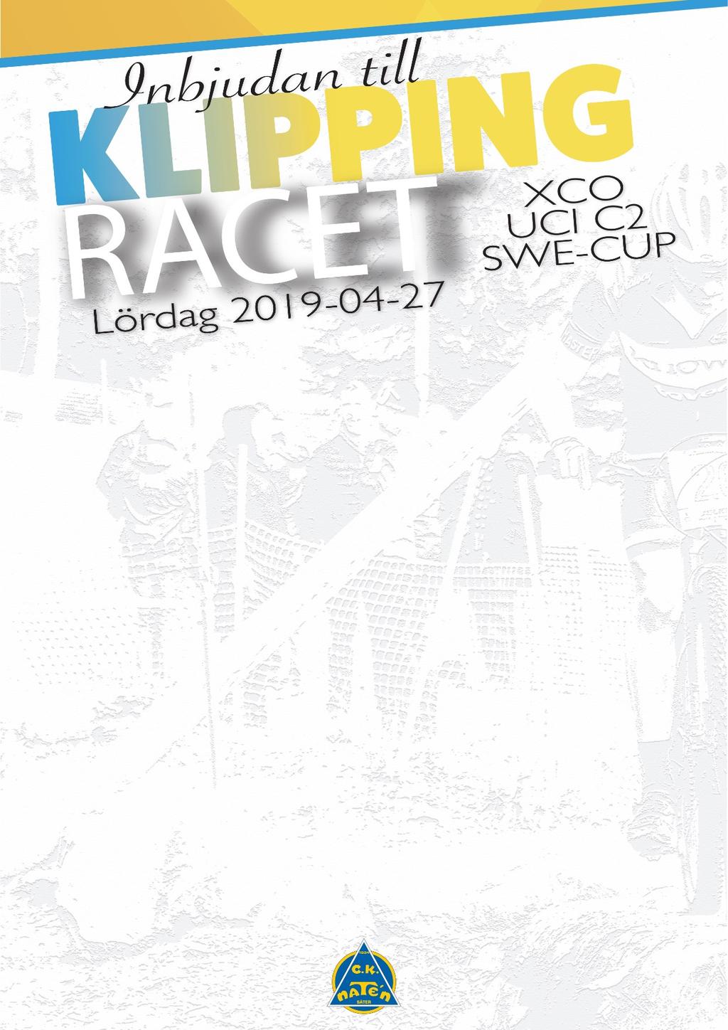 Välkommen till Cykelklubben Natén, Säters MTB tävling Klippingracet XCO. Tävlingen är en UCI-C2 och det är första deltävlingen i SWE-CUP för Elit och Junior, och SCF:s Ungdom och Master-cup.