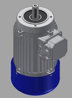 85-1220 25 Motor, Vem med broms 1,5 kw 1 000 varv DS-RT (remdrift)