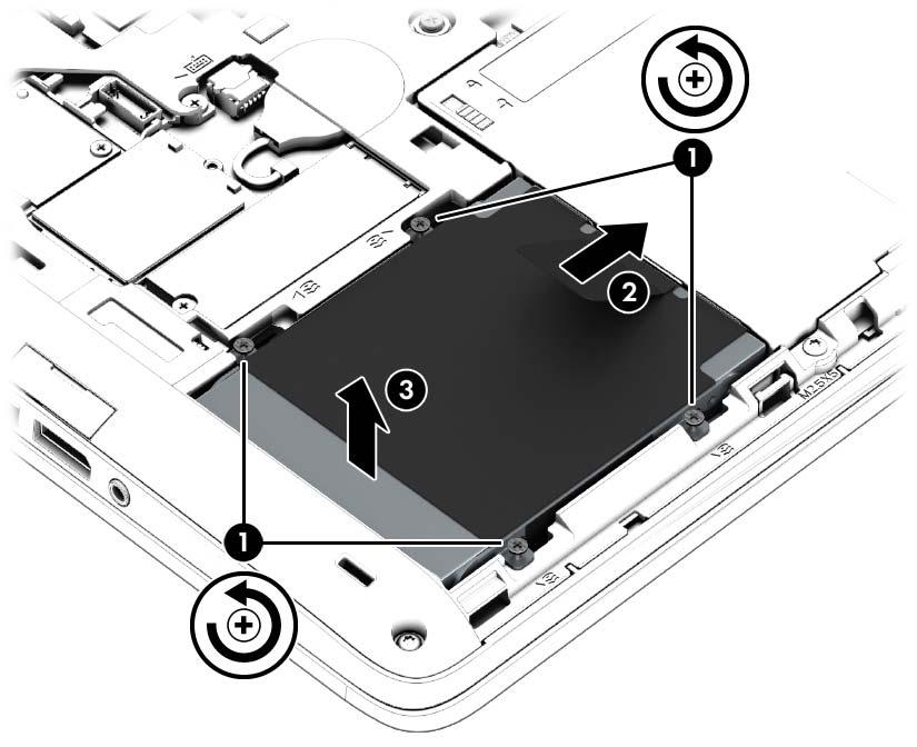 5. Ta ut batteriet (se Ta ut ett batteri på sidan 37). 6.