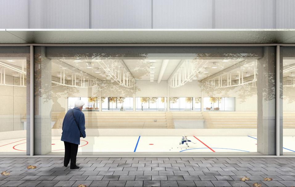 UTMÄRKELSE: BÄSTA HELHET VINNARE Stadshall Fabian Reppen & Samuel Vilson Chalmers Tekniska Högskola & KTH Arkitektur Stadshall är en tydligt offentlig byggnad i den urbana kontexten.