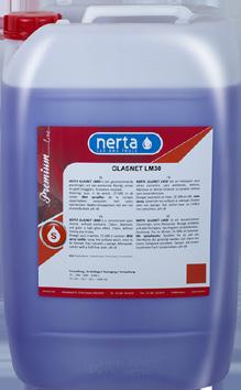 Dosering: Ska ej spädas Förpackning: 5 liter Nerta Glas-Net AM24 Ett koncentrerat rengöringsmedel för glas. Rengör, avfettar och ger en högglansig effekt. Rengör utan att lämna några ränder.