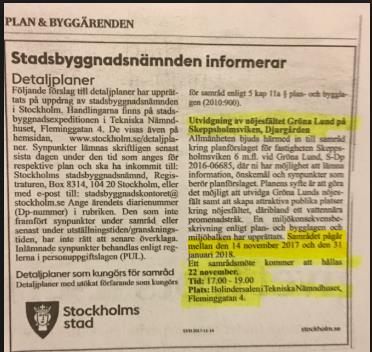 Exempel på planprocess med